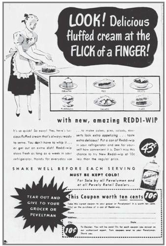 Reddi-wip ad from 1947