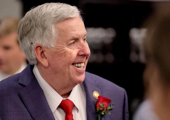 Missouri Lt. Gov. Mike Kehoe and Gov. Mike Parson