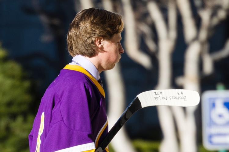 Funeral for teenage hockey player Colin Brown, who died after being shot on I-55