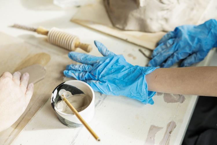 Neurodivergent students learn ceramics in art workshop